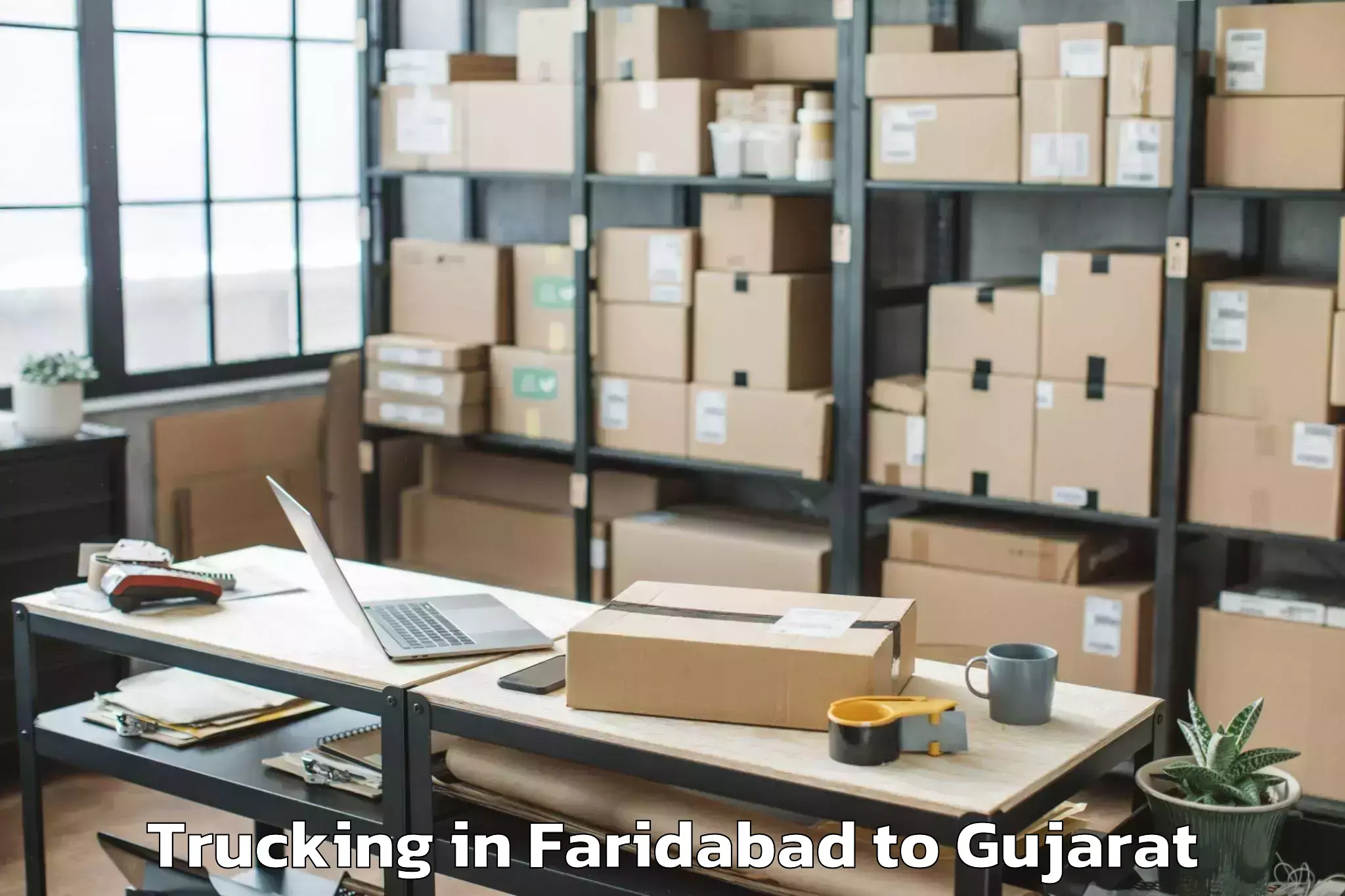 Top Faridabad to Umargam Trucking Available